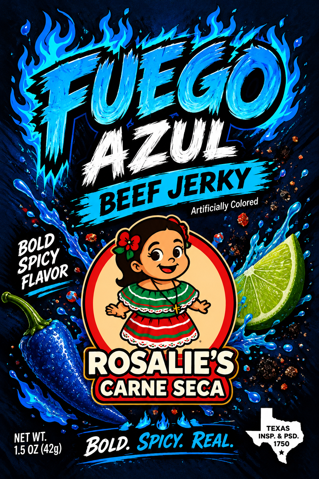 Fuego Azul Carne Seca
